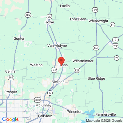 Map to  office in Anna, TX