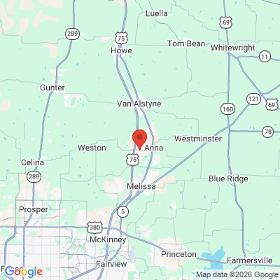 Map to  office in Anna, TX