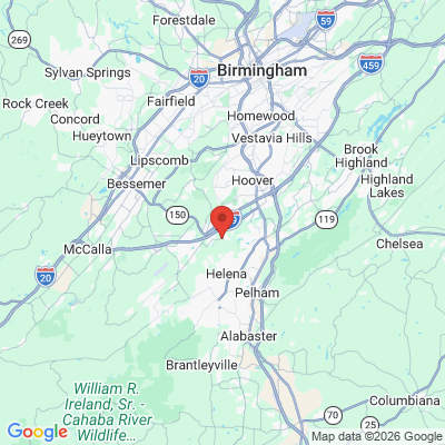 Map to  office in Hoover, AL