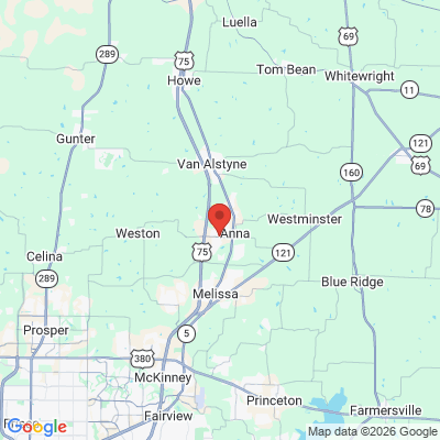 Map to  office in Anna, TX