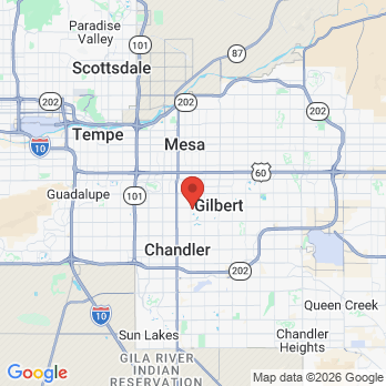Map to Oasis Family Dentistry & Orthodontics office in Gilbert, AZ