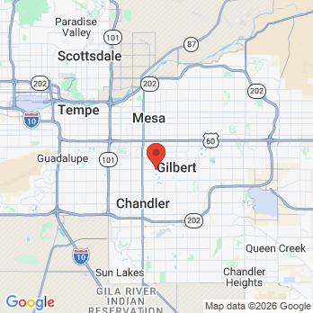 Map to Islands Pediatric Dentistry office in Gilbert, AZ