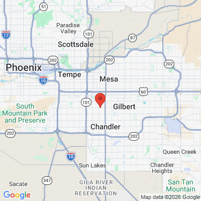 Map to  office in Chandler, AZ