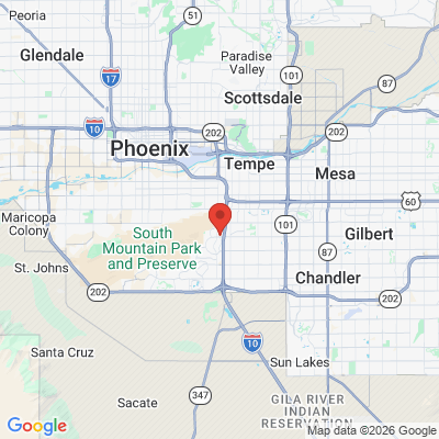 Map to  office in Phoenix, AZ