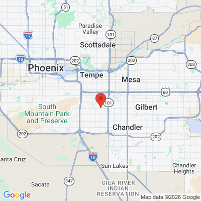 Map to Dr Neil Geske office in Tempe, AZ