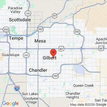 Map to Zuniga Family Dentistry office in Gilbert, AZ