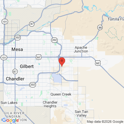 Map to  office in Mesa, AZ