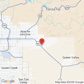 Map to x office in Gold Canyon, AZ