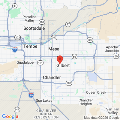 Map to  office in Gilbert, AZ