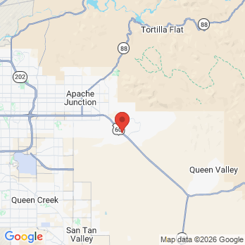 Map to Gold Canyon Contemporary Dentistry  office in Gold Canyon, AZ