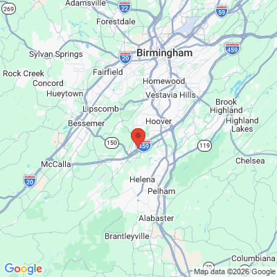 Map to  office in Hoover, AL