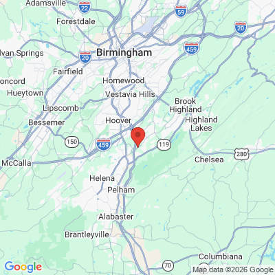 Map to  office in Hoover, AL