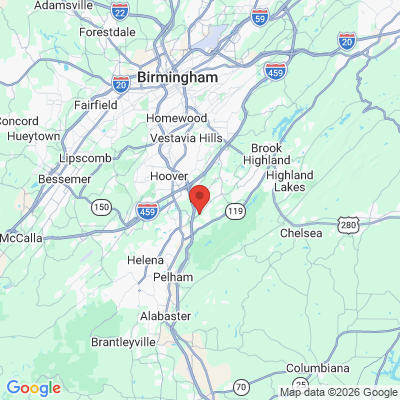 Map to  office in Hoover, AL