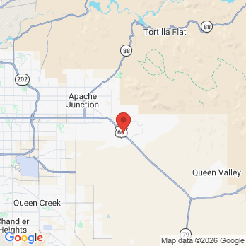 Map to Contemporary Dentistry office in Gold Canyon, AZ