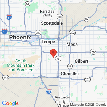 Map to AESTHETIC DENTAL CREATIONS, PC office in TEMPE, AZ