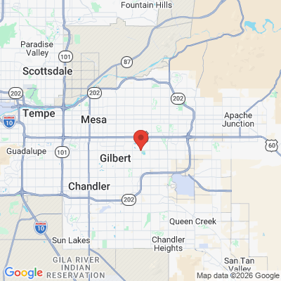 Map to  office in Gilbert, AZ