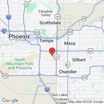 Map to Tempe Smile Design office in Tempe, AZ