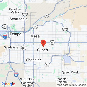Map to Absolute Dental office in Gilbert, AZ
