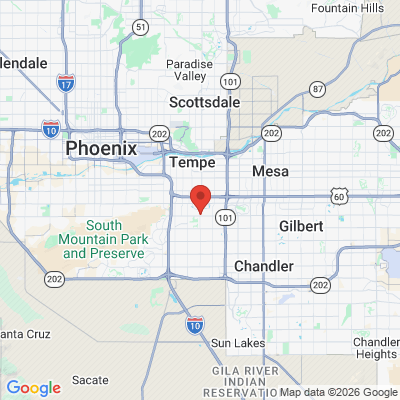 Map to  office in Tempe, AZ