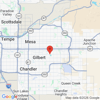 Map to Absolute Dental office in Gilbert, AZ