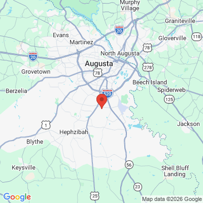 Map to  office in Gracewood, GA