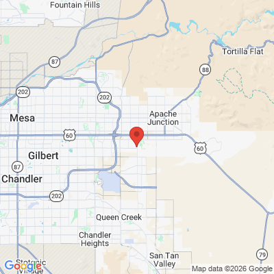 Map to  office in Mesa, AZ