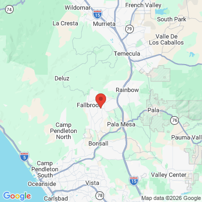 Map to  office in Fallbrook, CA