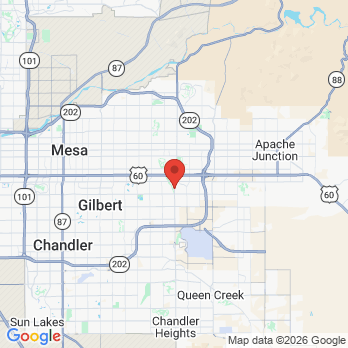 Map to Elite Smiles office in Mesa, AZ