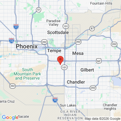 Map to Tempe Dental Care office in Tempe, AZ