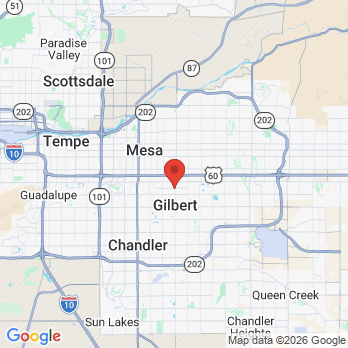Map to Contemporary Dentistry office in Gilbert, AZ