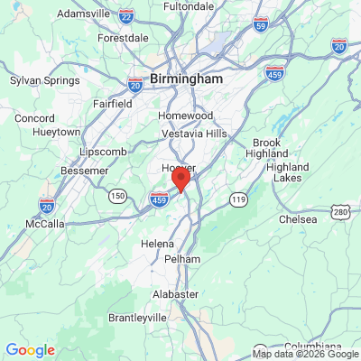 Map to  office in Hoover, AL