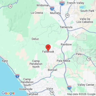 Map to  office in Fallbrook, CA
