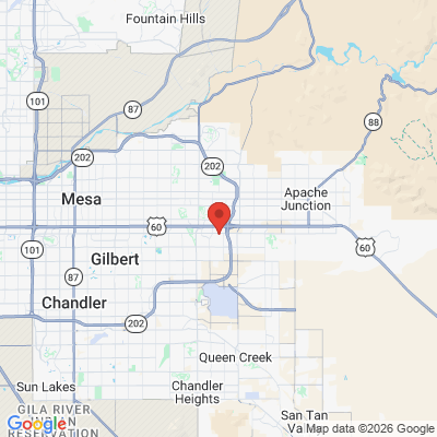 Map to  office in Mesa, AZ