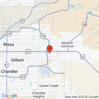 Map to Elite Family Dentistry office in Mesa, AZ