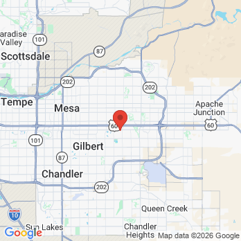 Map to Gateway Dentistry  office in Gilbert, AZ