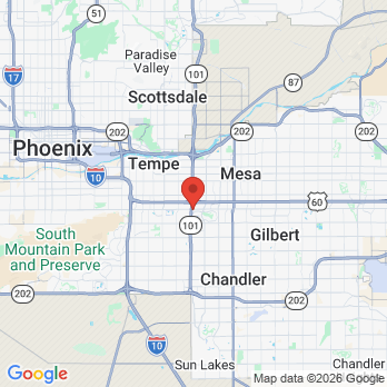 Map to Dobson Ranch Dental Care office in Mesa, AZ