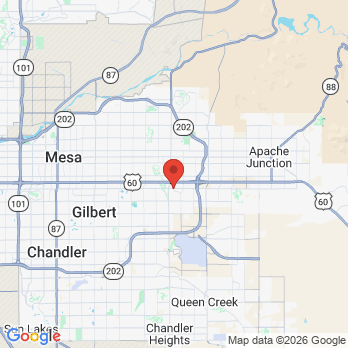 Map to Alluring Smiles office in Mesa, AZ