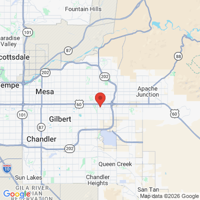 Map to  office in Mesa, AZ