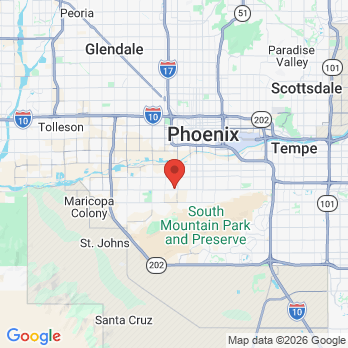 Map to Palm Dental office in Phoenix, AZ