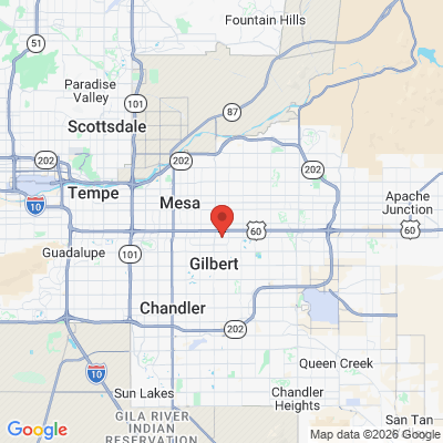 Map to  office in Gilbert, AZ