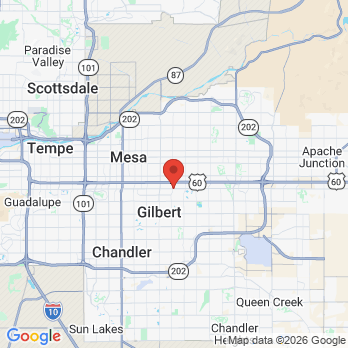 Map to Desert valley oral surgery  office in Gilbert, AZ