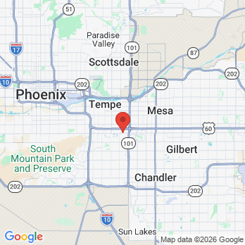Map to Awesome Smiles office in Tempe, AZ