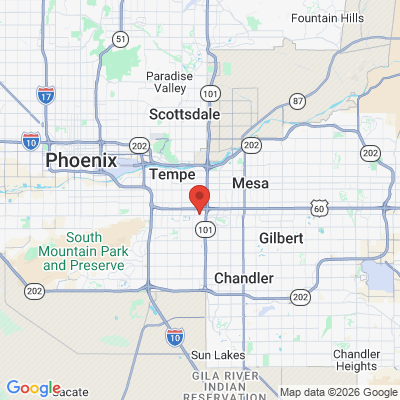Map to Noble Dental Care-Tempe Dentist office in Tempe, AZ