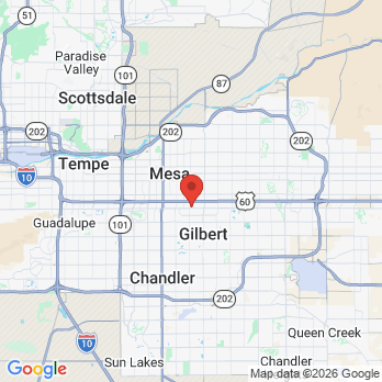 Map to Mesa Grand Kids Dentistry office in Mesa, AZ