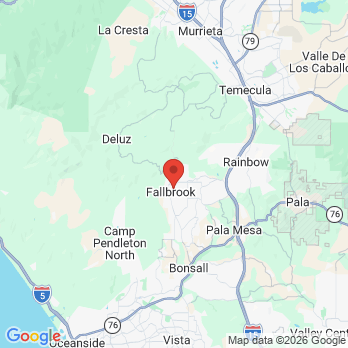 Map to A Smile Shoppe office in Fallbrook, CA