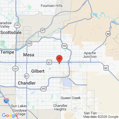 Map to  office in Mesa, AZ