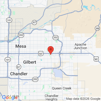 Map to David S. McGee office in Mesa, AZ