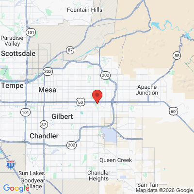 Map to David S. McGee office in Mesa, AZ