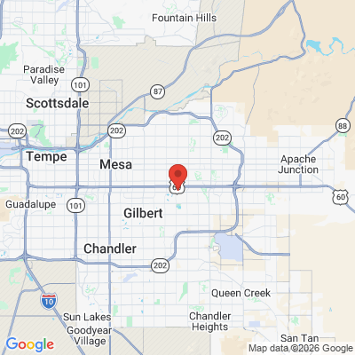 Map to  office in Mesa, AZ