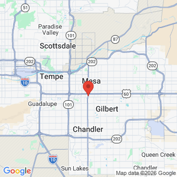 Map to VIBE Dental - Mesa office in Mesa, AZ